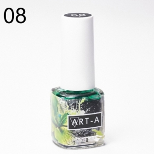 Акварельная капля для дизайна Art-A Аква тон 08 зеленый, 5 мл.
