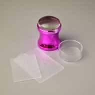 Печать для стемпинга большая ярко-розовая PCH15