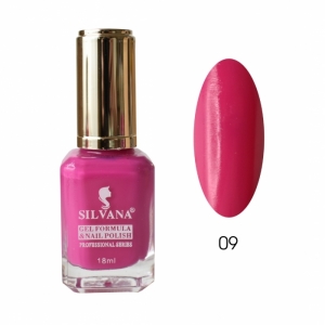 Гибридный гель-лак Silvana цвет 09 Глубокий розовый