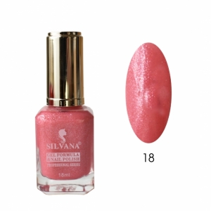 Гибридный гель-лак Silvana цвет 18 Перламутровый насыщенный розовый