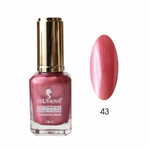 Гибридный гель-лак Silvana цвет 43 Перламутровый американский розовый