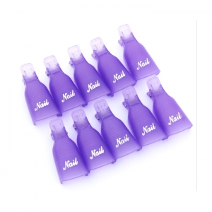 Прищепки для снятия гель-лака фиолетовые